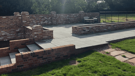 Reclaimed Handmade Bricks Garden Wall, Hertfordshire - Reclaimed Brick Company