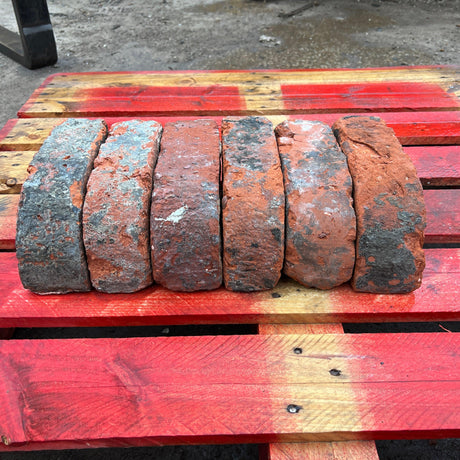 Reclaimed Handmade Single Bullnose Bricks - Reclaimed Brick Company