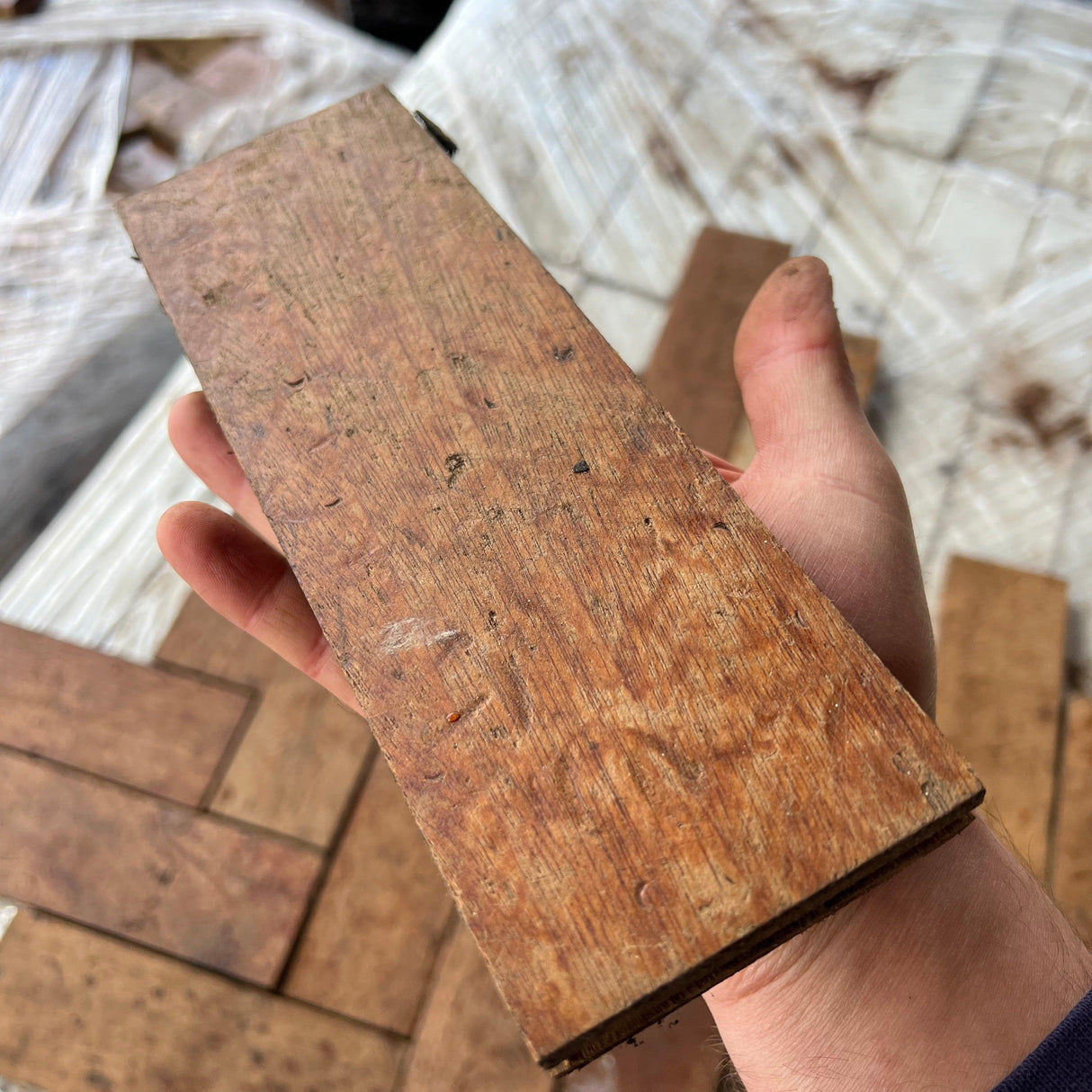 Reclaimed Hardwood Parquet Flooring - (Cleaned) - Reclaimed Brick Company