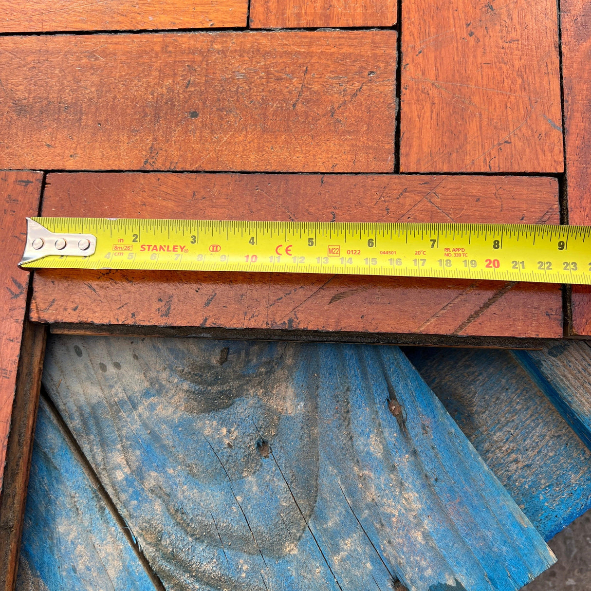 Reclaimed Hardwood Parquet Flooring - (Uncleaned) - Reclaimed Brick Company