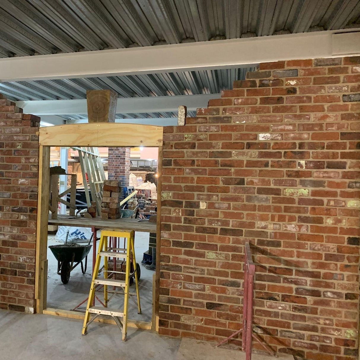 Reclaimed Industrial Blend Brick Slips / Tiles - Cut From Real Reclaimed Bricks - Reclaimed Brick Company