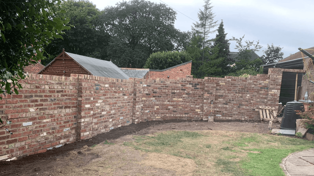 Reclaimed Brick Garden Wall