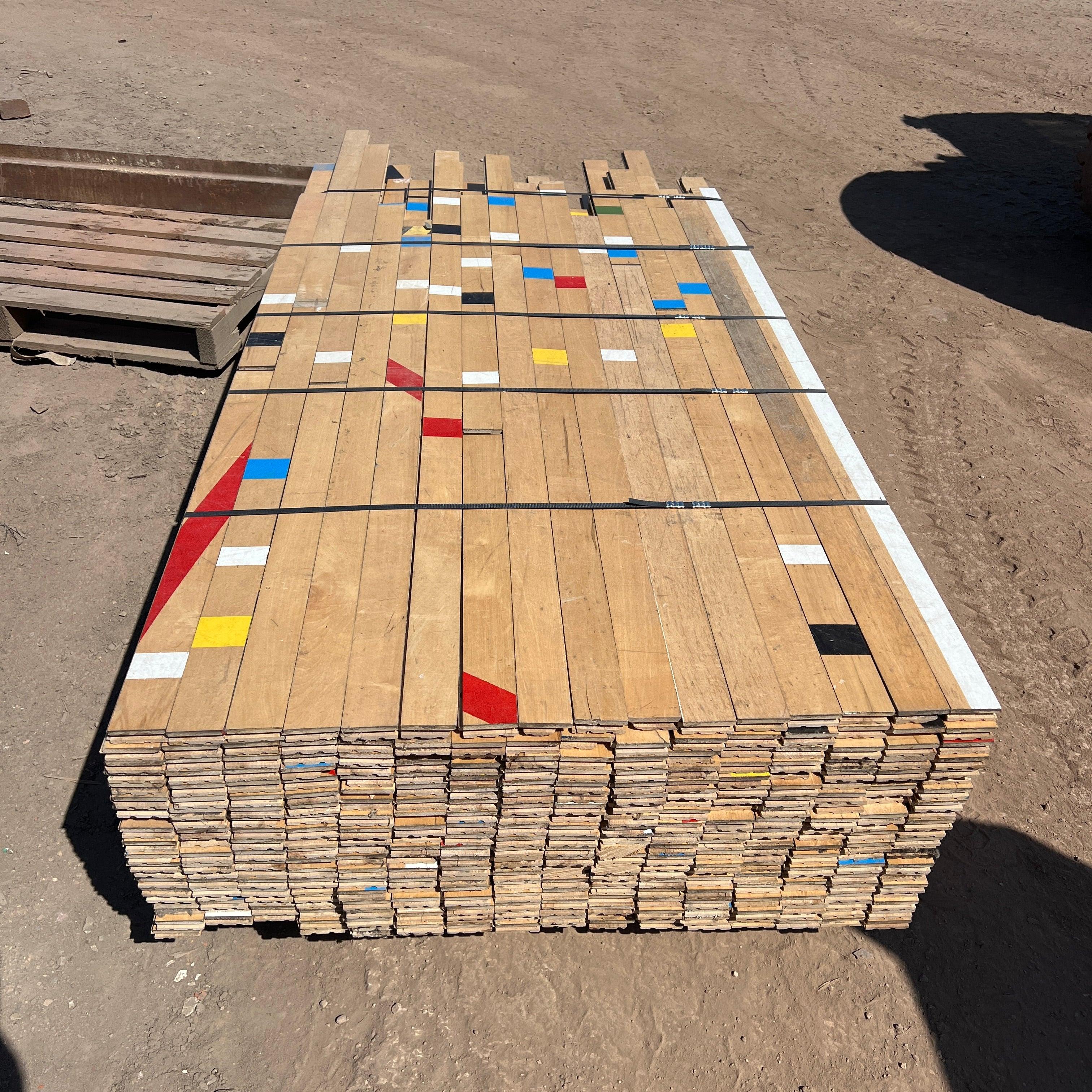 Reclaimed Junkers Beech Sports Hall Hardwood Timber Flooring