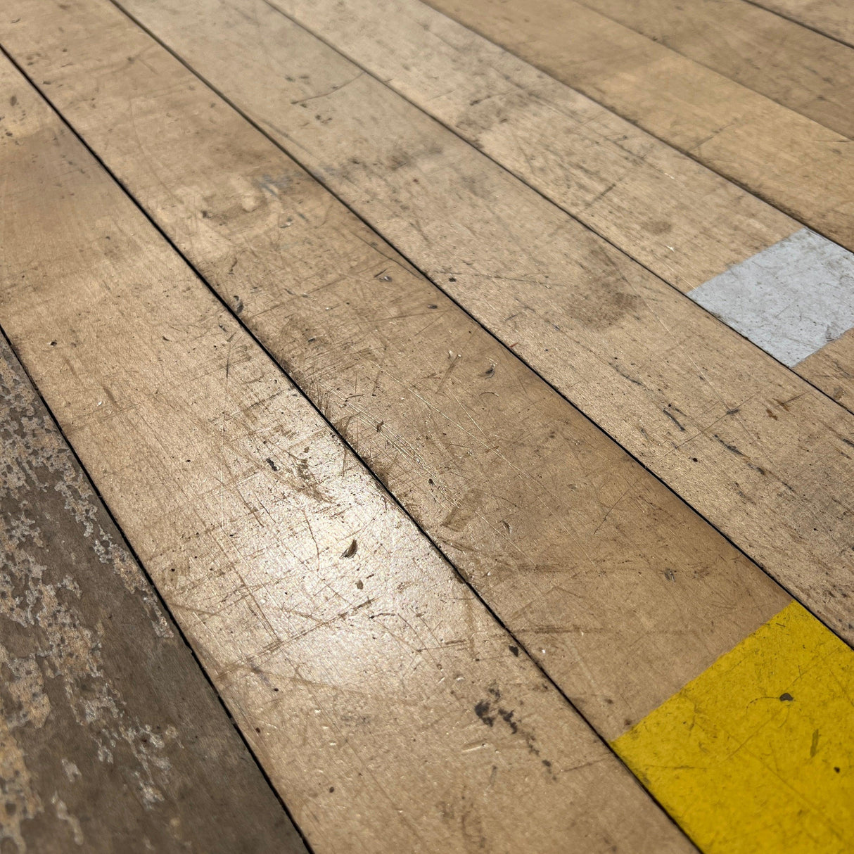 Reclaimed Junkers Beech Sports Hall Hardwood Timber Flooring Boards (Per SQM)