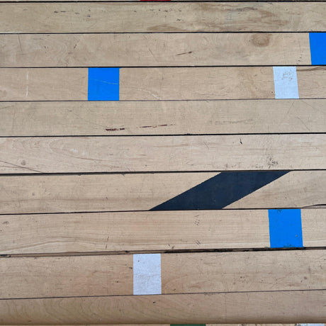 Reclaimed Junkers Beech Sports Hall Hardwood Timber Flooring Boards (Per SQM)