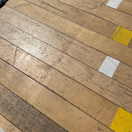 Reclaimed Junkers Beech Sports Hall Hardwood Timber Flooring Boards (Per SQM)