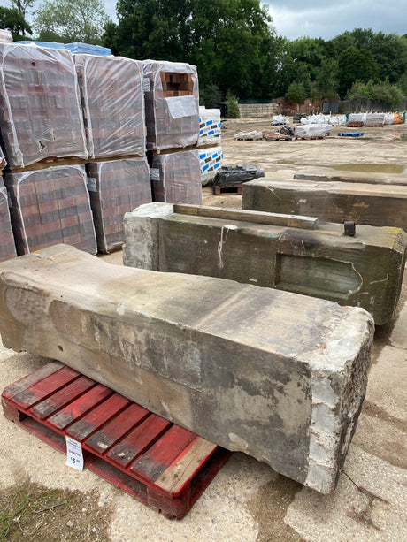 Reclaimed Large Stone Gate Posts - (Set of 2) - Reclaimed Brick Company