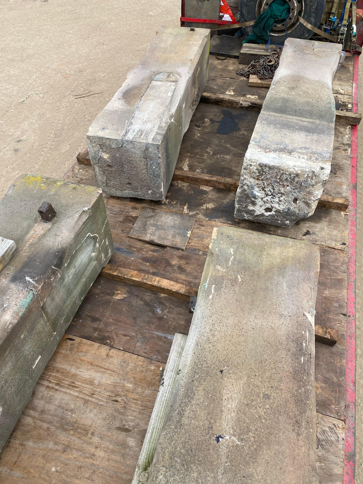 Reclaimed Large Stone Gate Posts - (Set of 2) - Reclaimed Brick Company