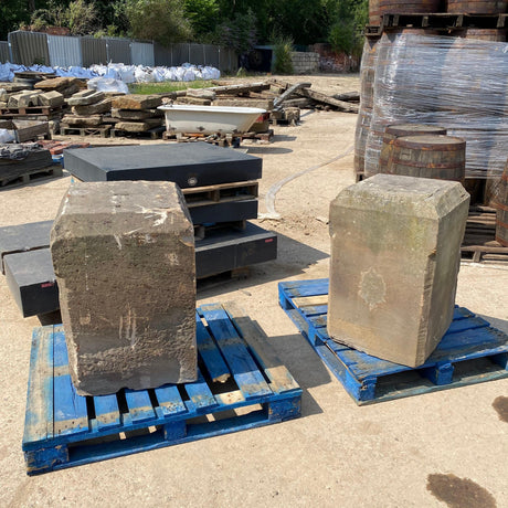 Reclaimed Large Stone Statue Base - Reclaimed Brick Company