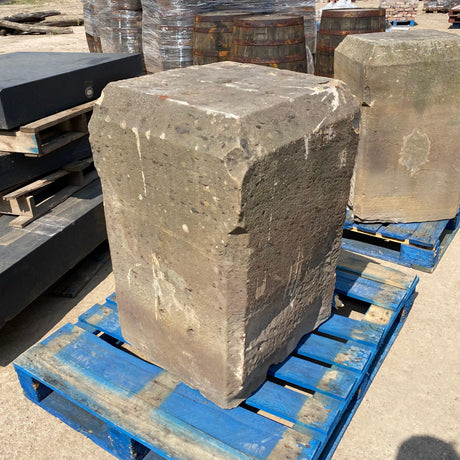 Reclaimed Large Stone Statue Base - Reclaimed Brick Company