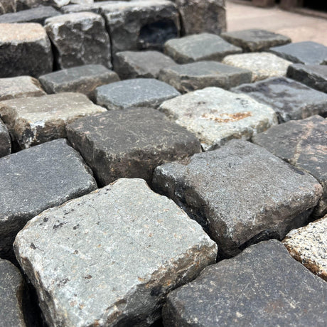 close up of the stone bricks