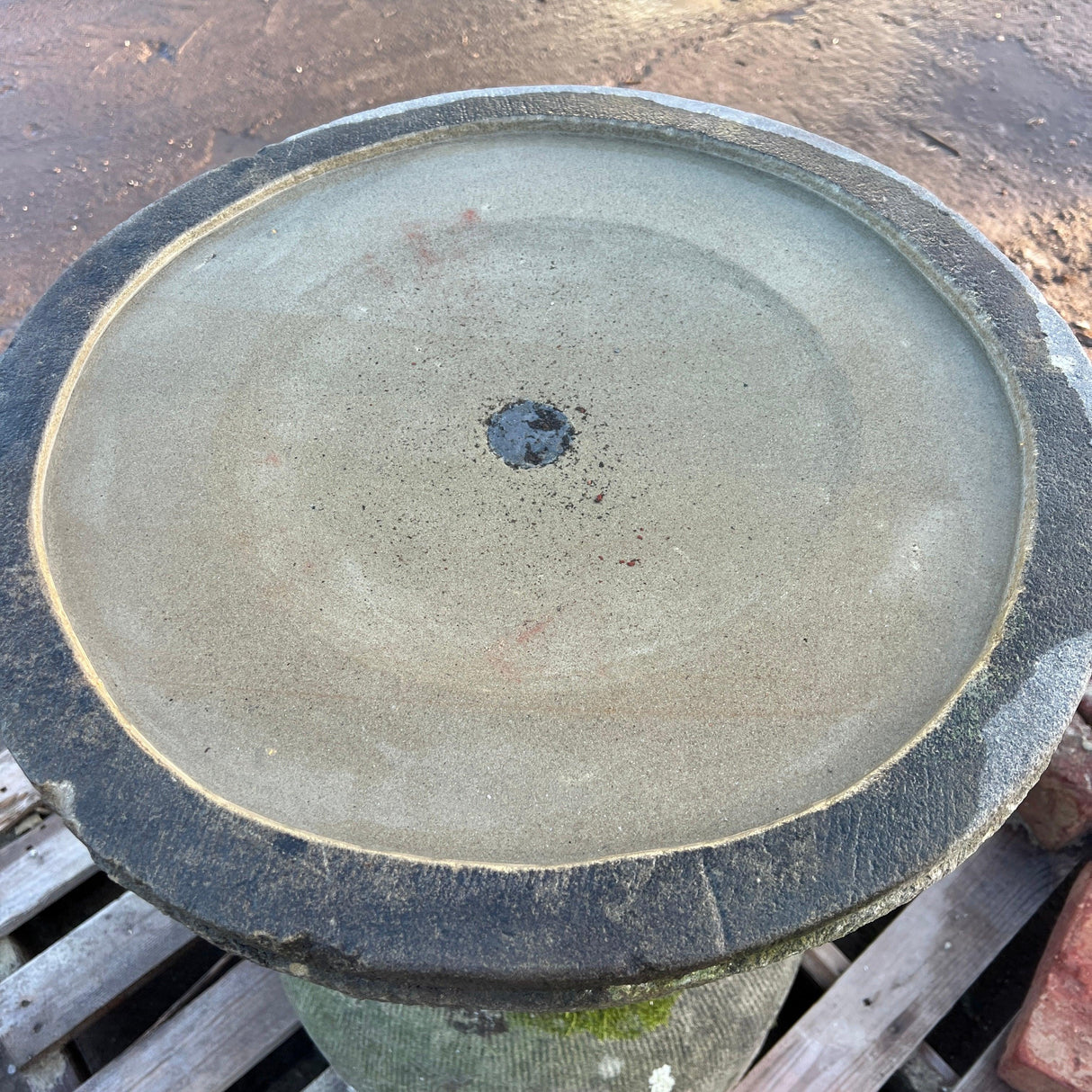 Reclaimed Natural Stone Bird Bath