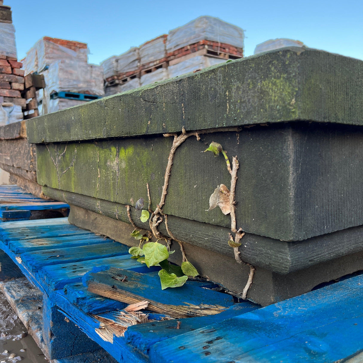 Reclaimed Stone Pillar Cap - Pair - Reclaimed Brick Company