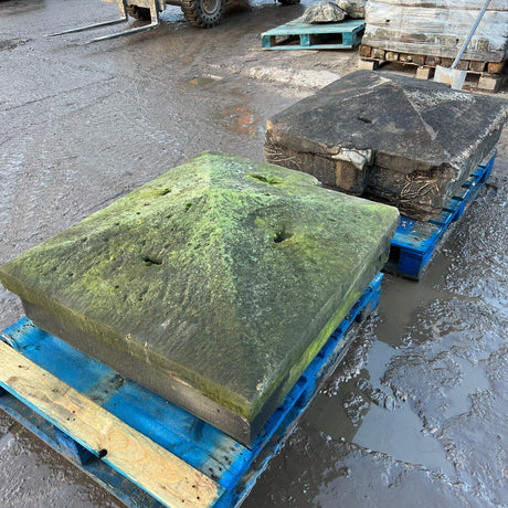 Reclaimed Stone Cap - Pair - Reclaimed Brick Company