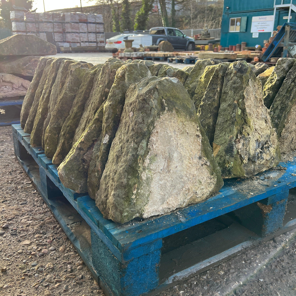 Natural Stone Triangle Wall Coping - Reclaimed Brick Company