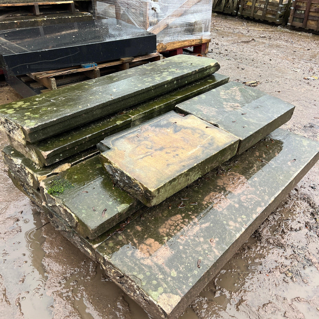 Reclaimed Natural Stone Wall Coping - Reclaimed Brick Company