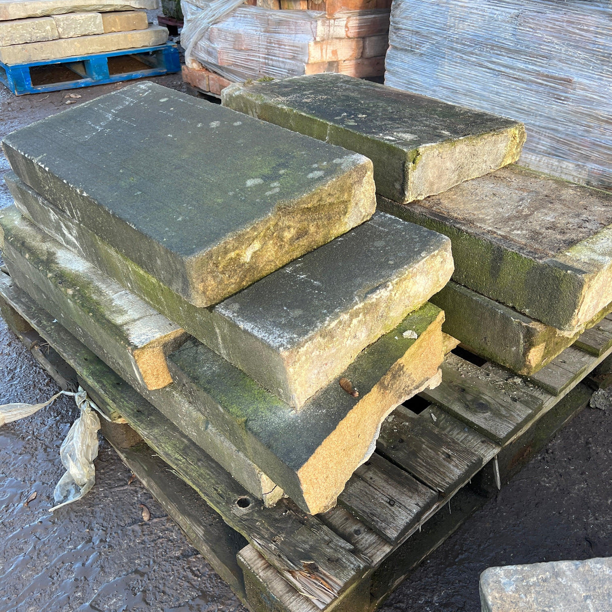 Reclaimed Stone Wall Coping - Reclaimed Brick Company