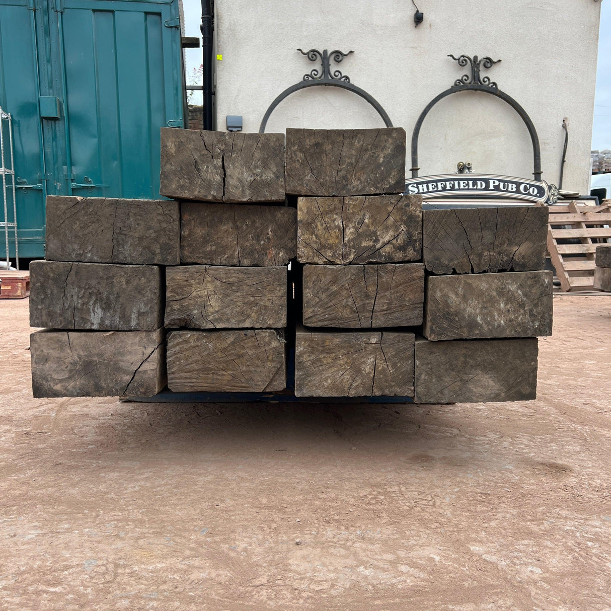 Grade AA Oak Timber Railway Sleeper - Reclaimed Brick Company