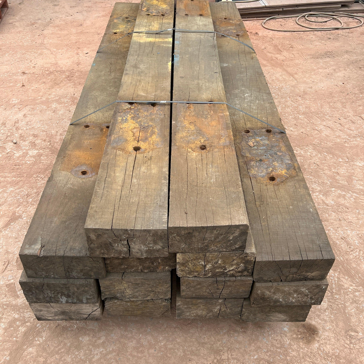 Reclaimed Oak Timber Railway Sleeper - Grade AA - Reclaimed Brick Company