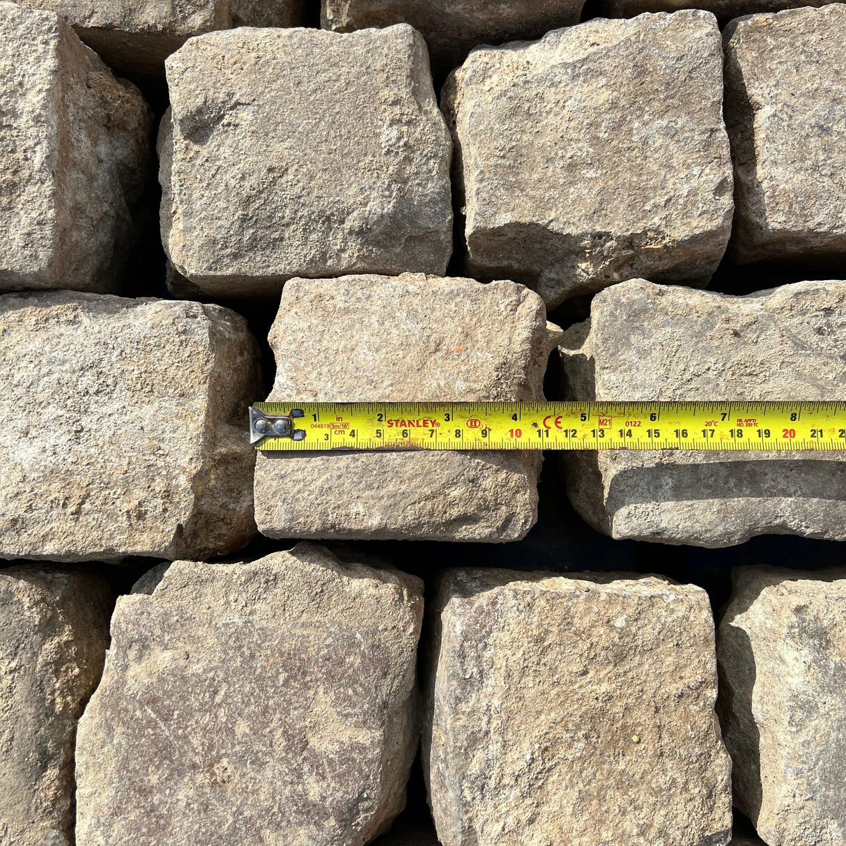 Reclaimed Pale Granite Cobbles 4” x 4” Cubes - Reclaimed Brick Company