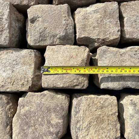Reclaimed Pale Granite Cobbles 4” x 4” Cubes - Reclaimed Brick Company