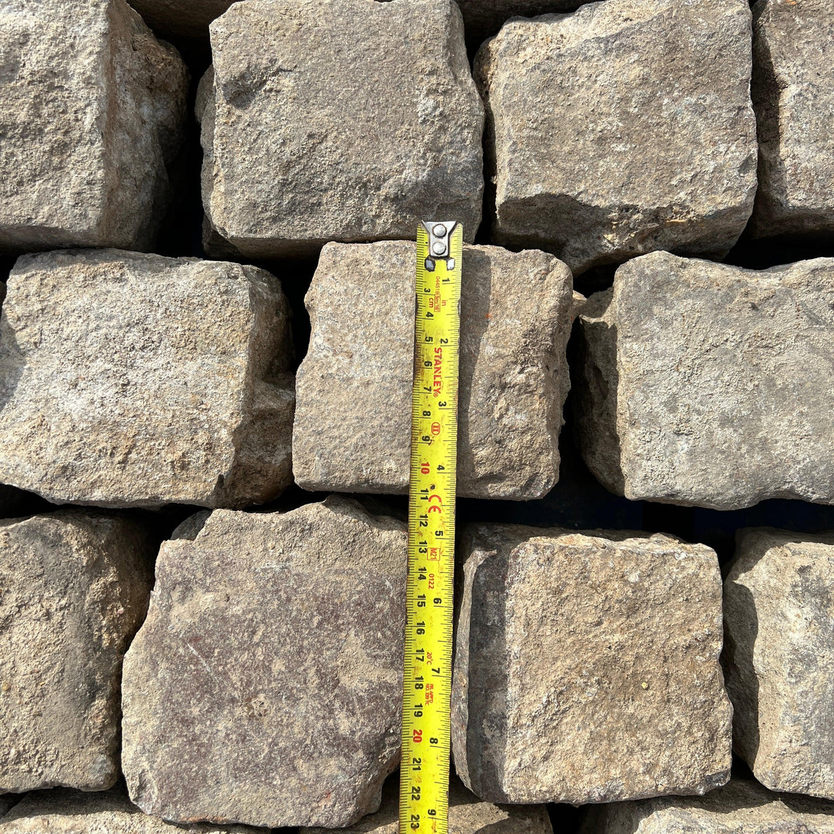 Reclaimed Pale Granite Cobbles 4” x 4” Cubes - Reclaimed Brick Company
