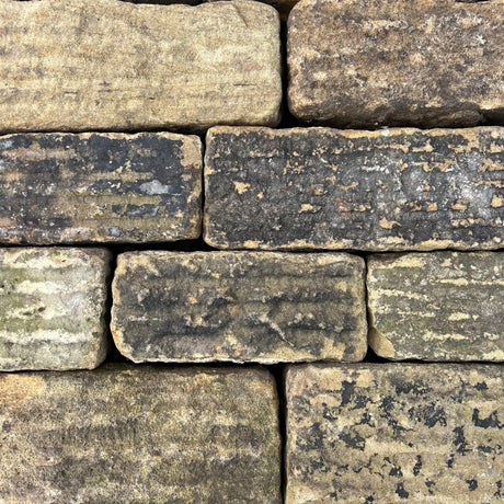 Reclaimed Parallel Punch Building Stone - Dressed & Backed Off - Reclaimed Brick Company