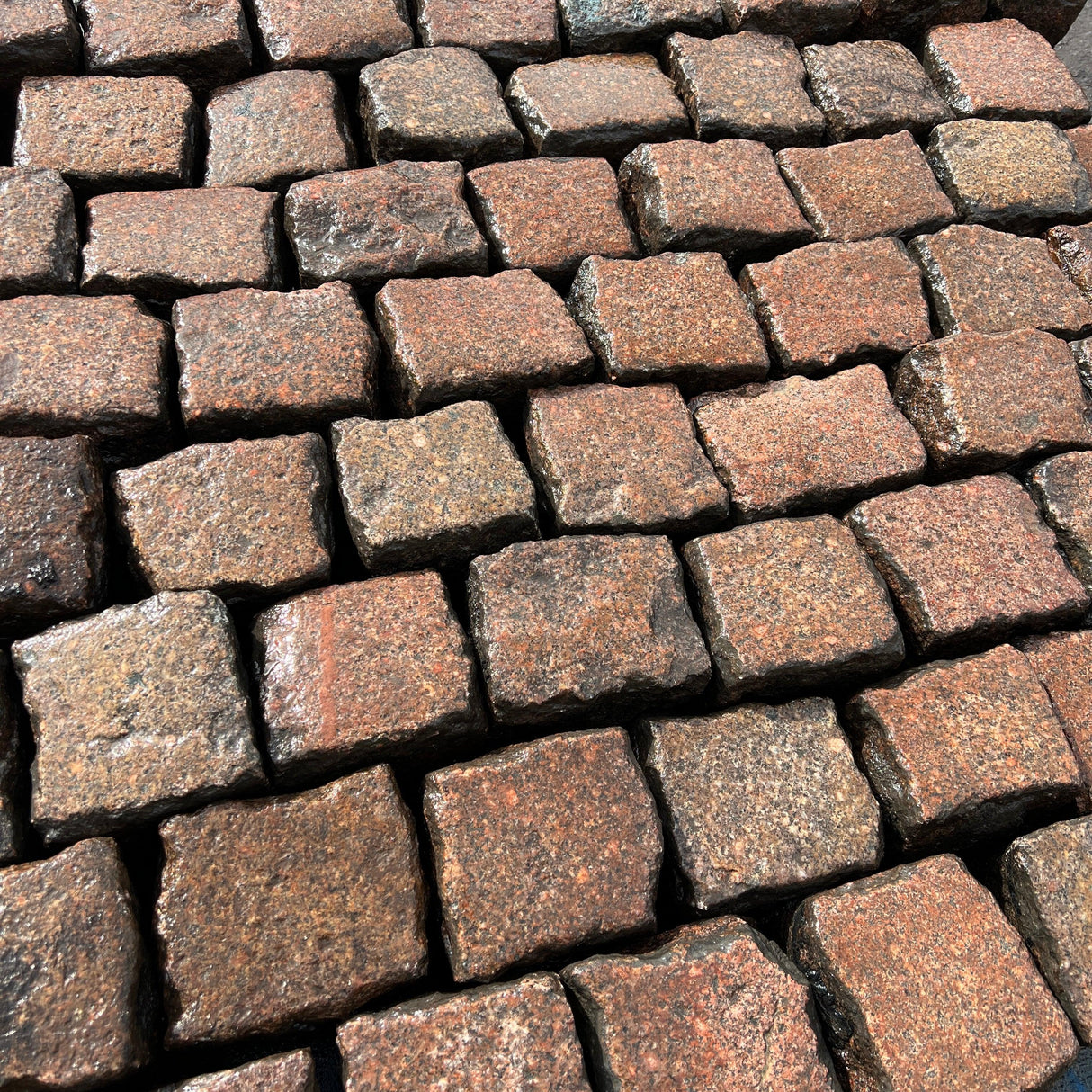 Reclaimed Pink Granite Cobble Cubes - Reclaimed Brick Company
