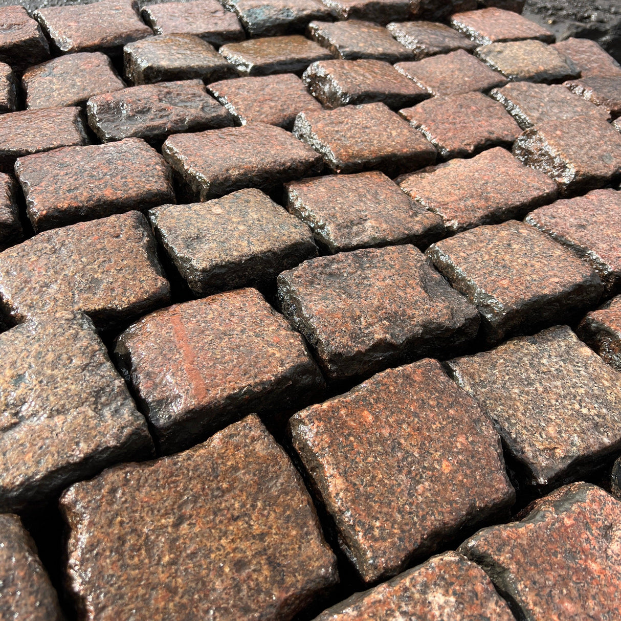 Reclaimed Pink Granite Cobble Cubes - Reclaimed Brick Company