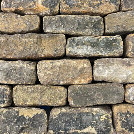 Reclaimed Punch Face Building Stone - 6” Backed Off - Reclaimed Brick Company