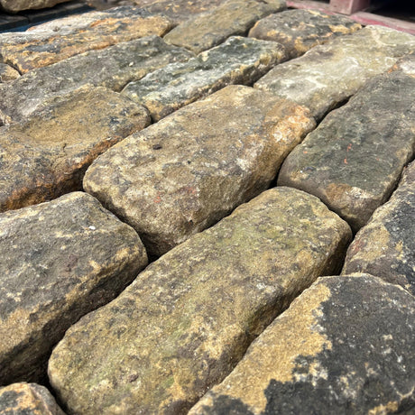 Reclaimed Punch Face Building Stone - 6” Backed Off - Reclaimed Brick Company