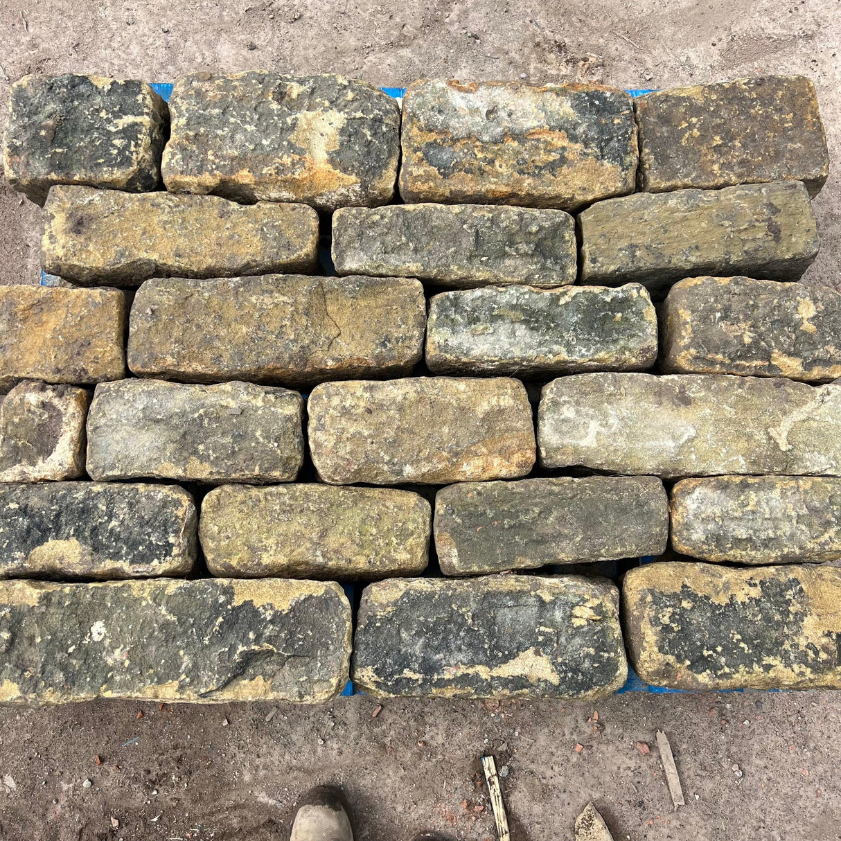 Reclaimed Punch Face Building Stone - 6” Backed Off - Reclaimed Brick Company