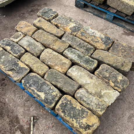 Reclaimed Punch Face Building Stone - 6” Backed Off - Reclaimed Brick Company