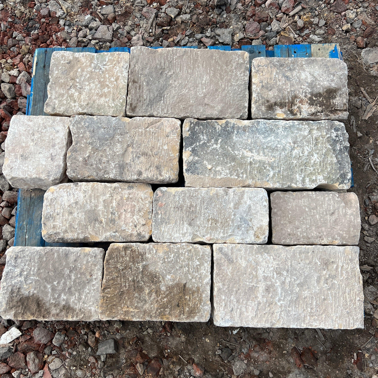 Reclaimed Punched Building Stone - Backed Off - Reclaimed Brick Company