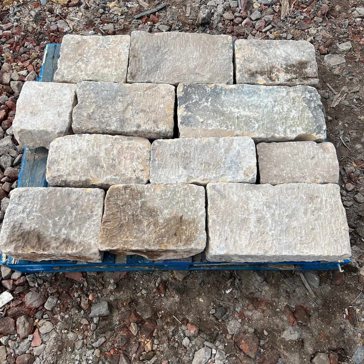 Reclaimed Punched Building Stone - Backed Off - Reclaimed Brick Company