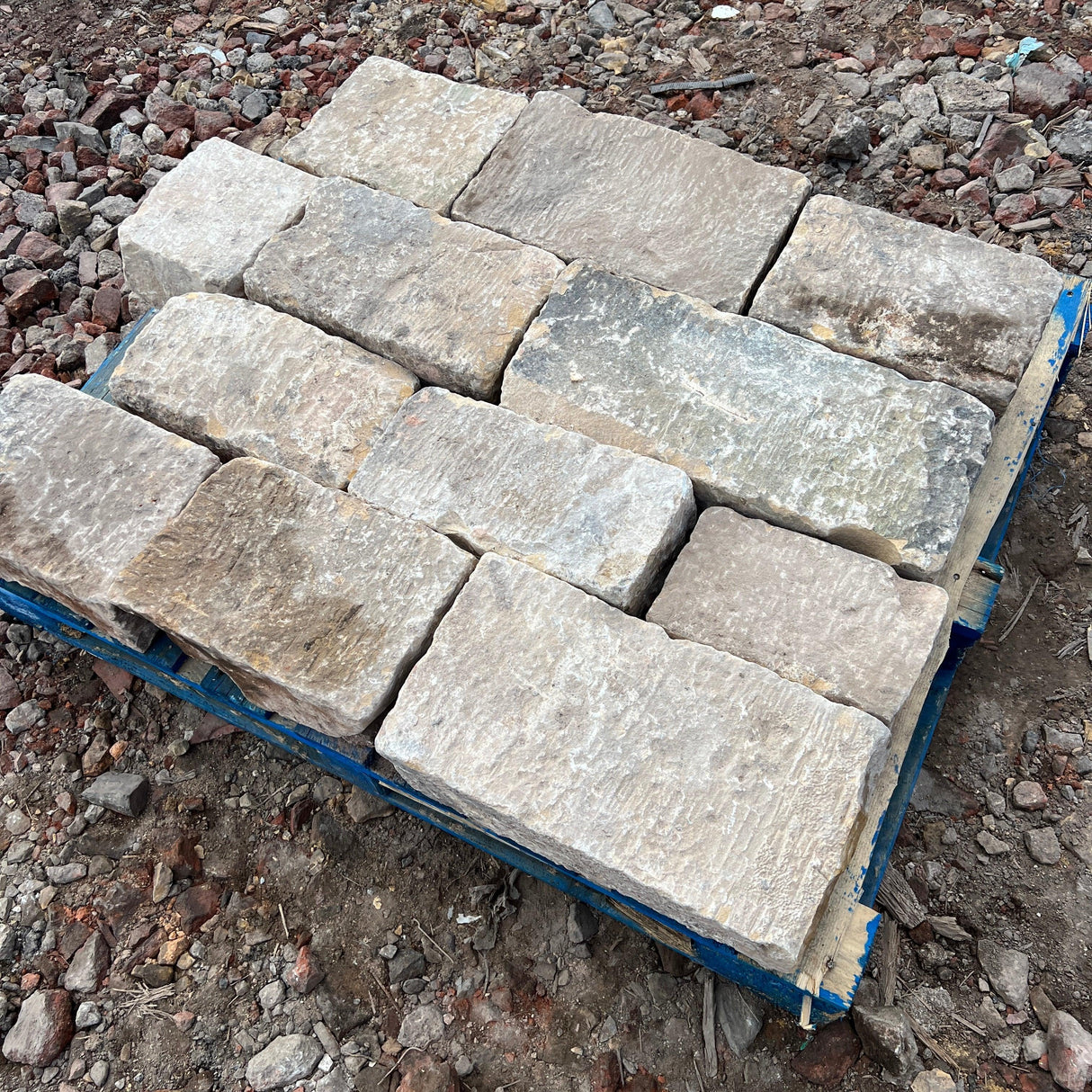 Reclaimed Punched Building Stone - Backed Off - Reclaimed Brick Company