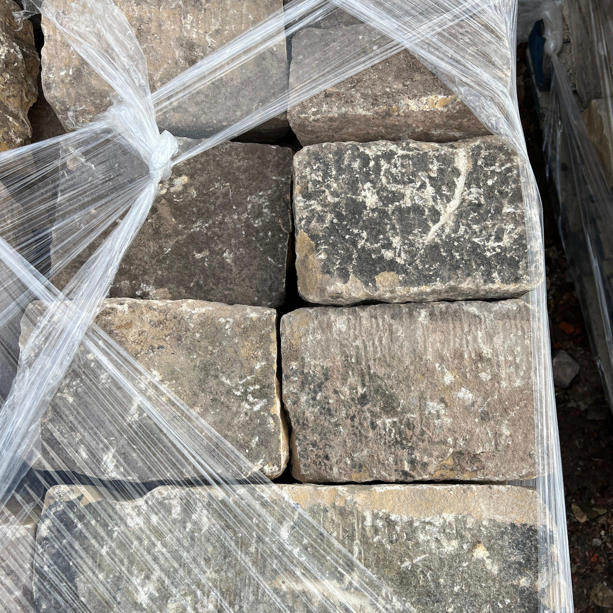 Reclaimed Punched Building Stone - Backed Off - Reclaimed Brick Company