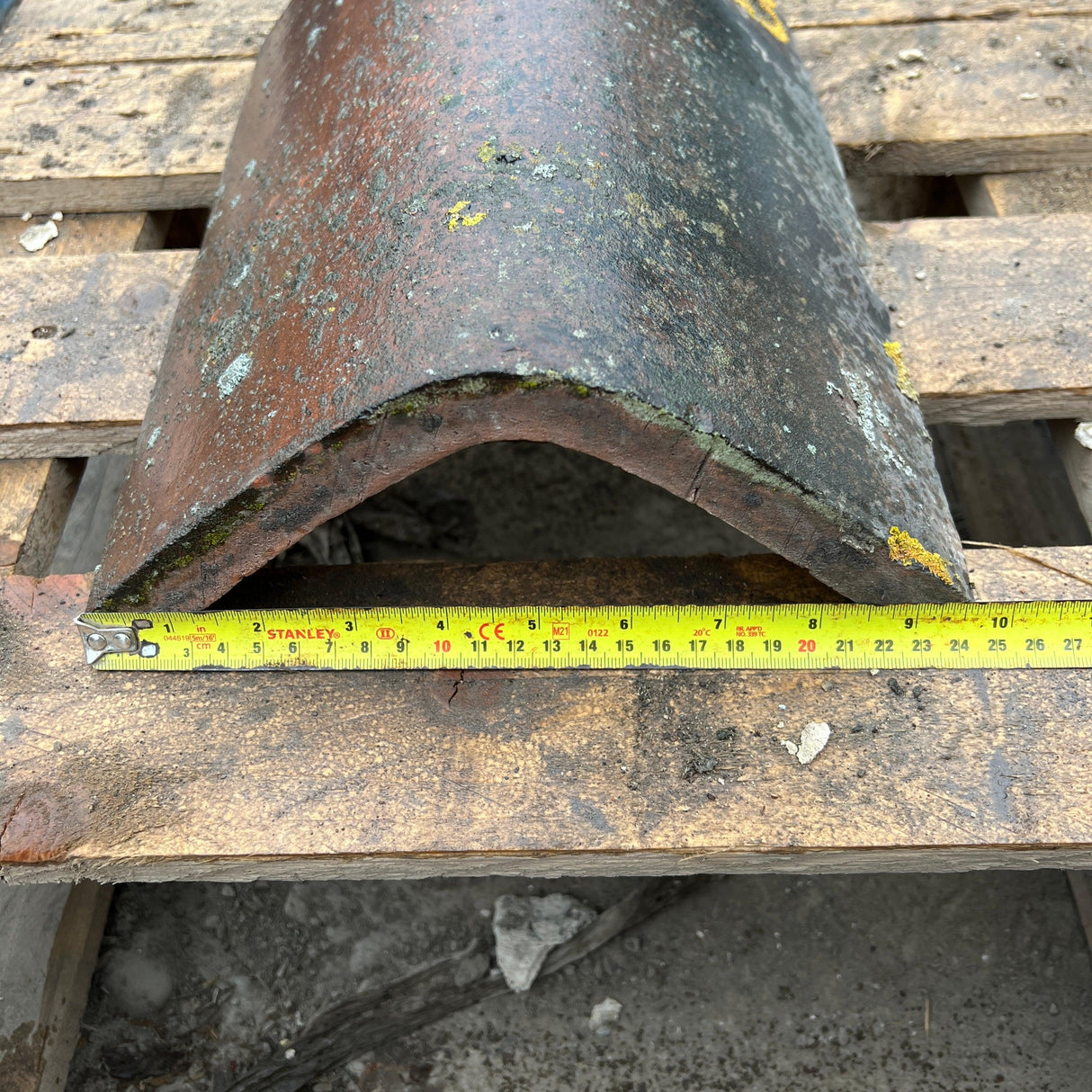 Roofing Supplies - Reclaimed Red Clay Roof Ridge Tile - Reclaimed Brick Company