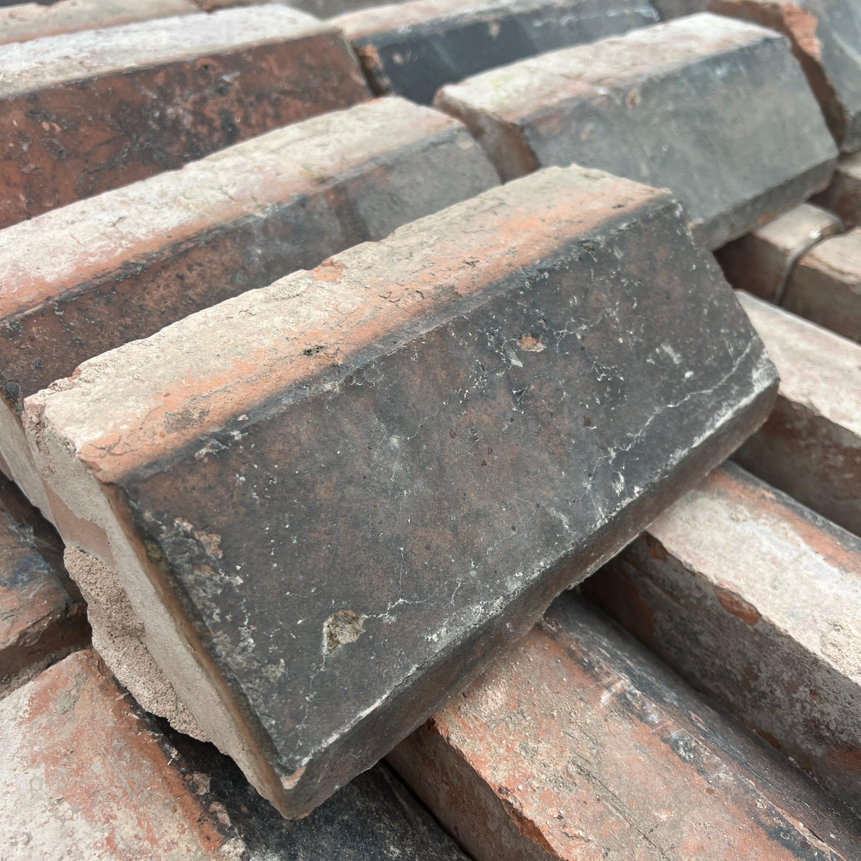 Reclaimed Red Plinth Brick with Weathering - Reclaimed Brick Company