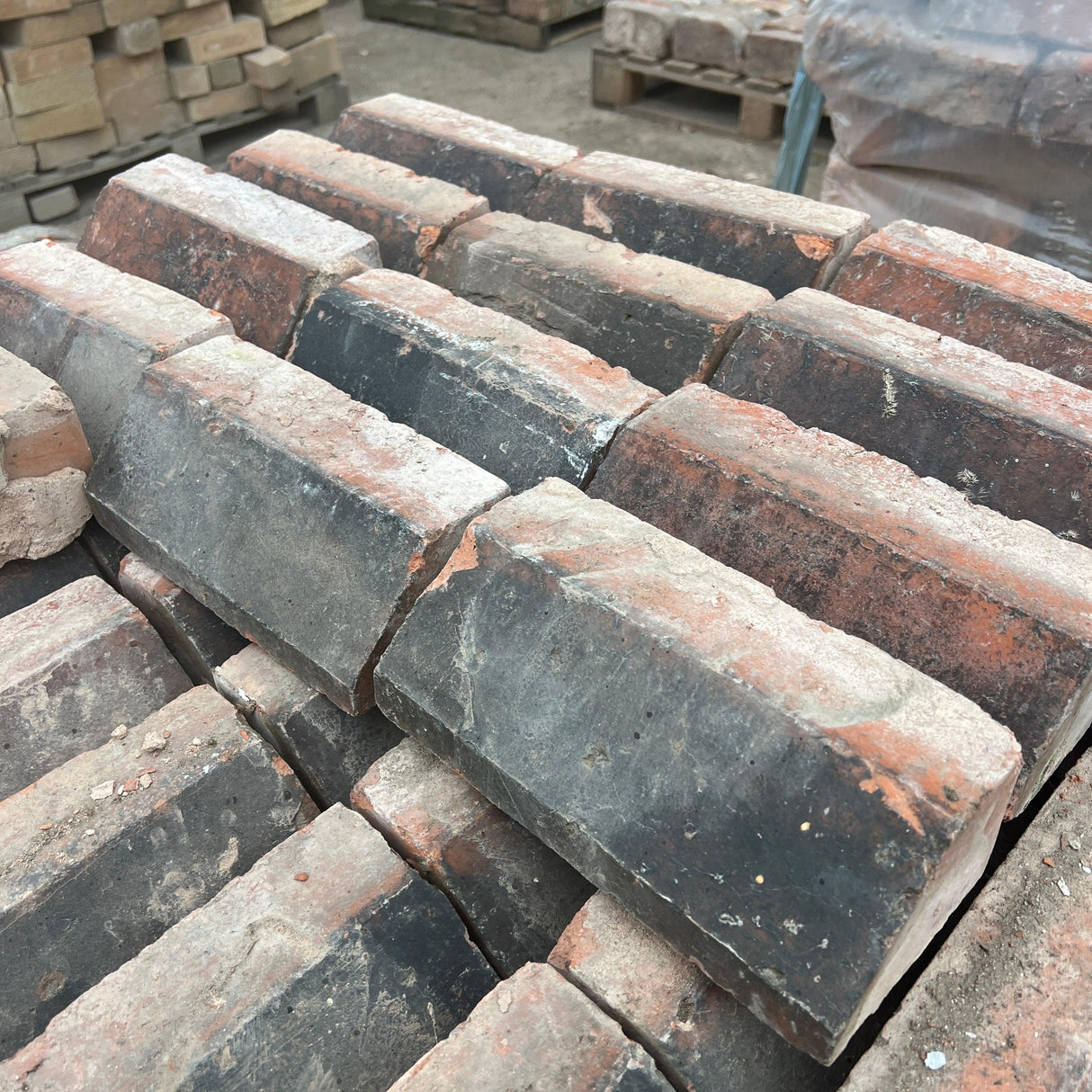 Reclaimed Red Plinth Brick with Weathering - Reclaimed Brick Company