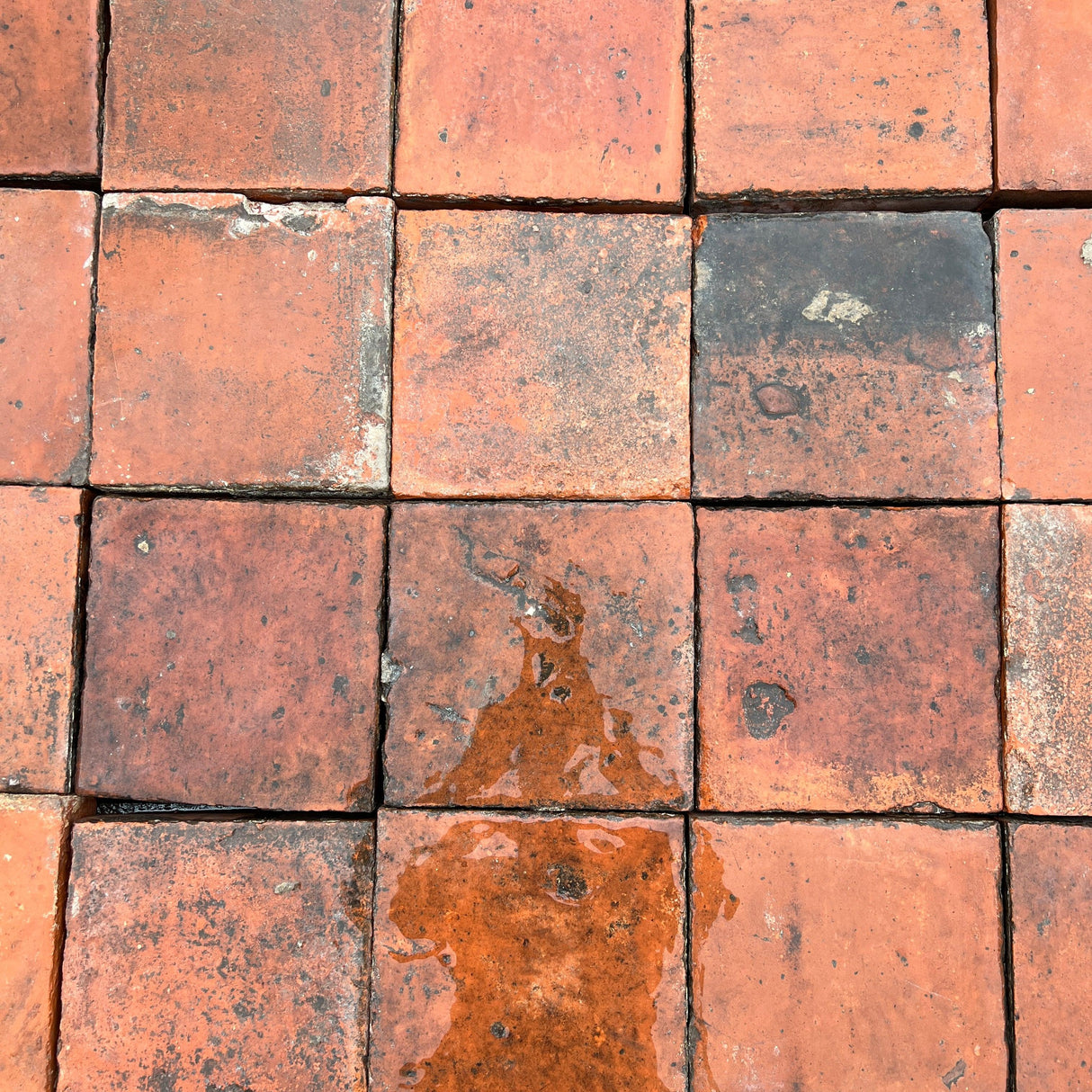 Red Quarry Tiles - 9” x 9” (Job Lot) - Reclaimed Brick Company