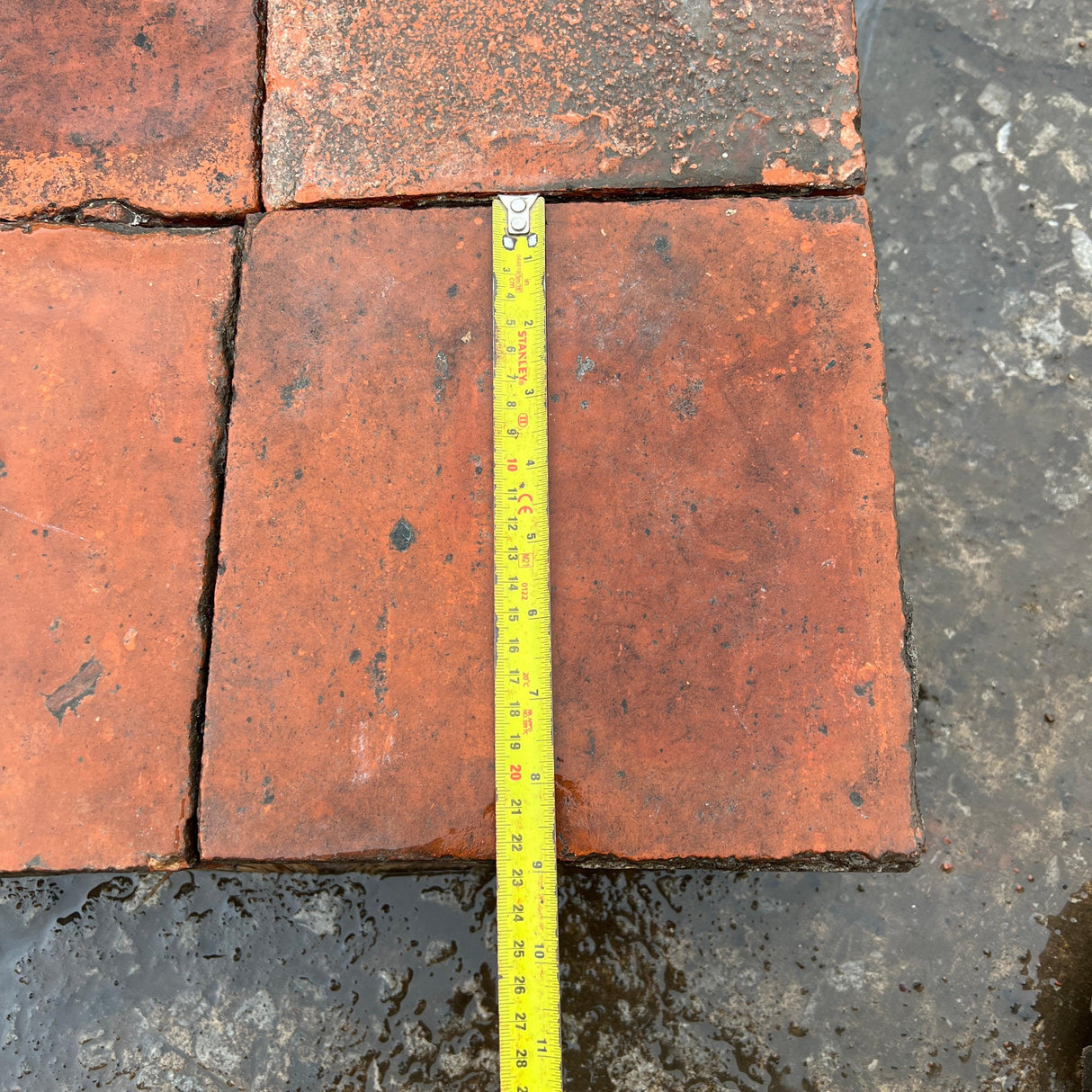 Reclaimed Red Quarry Tiles - 9” x 9” (Job Lot) - Reclaimed Brick Company