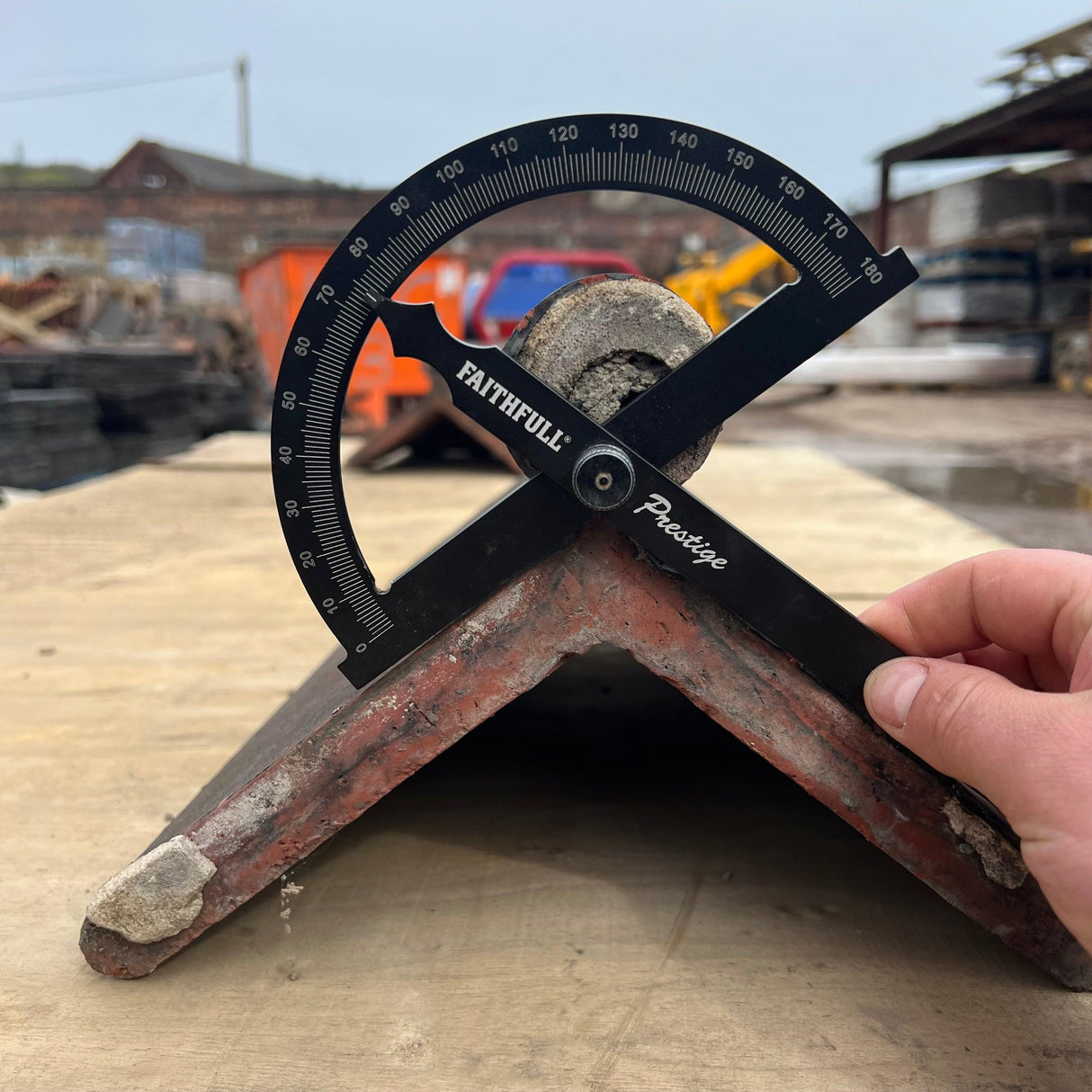 Reclaimed Red Roll Top Ridge Tiles - 75 Degrees - Reclaimed Brick Company