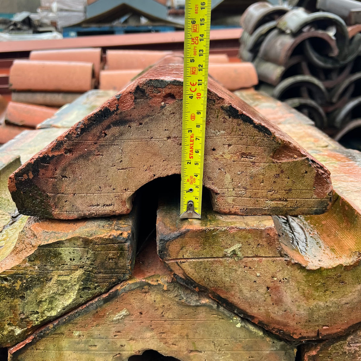 Reclaimed Red Terracotta Wall Coping - 10.5” x 4.5” - Job Lot 13 Linear Metres - Reclaimed Brick Company