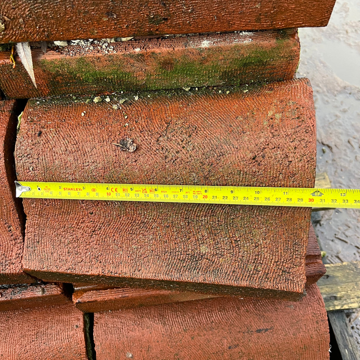 Reclaimed Red Terracotta Wall Coping - 12” x 6” - Job Lot Of 9 Linear Meters - Reclaimed Brick Company