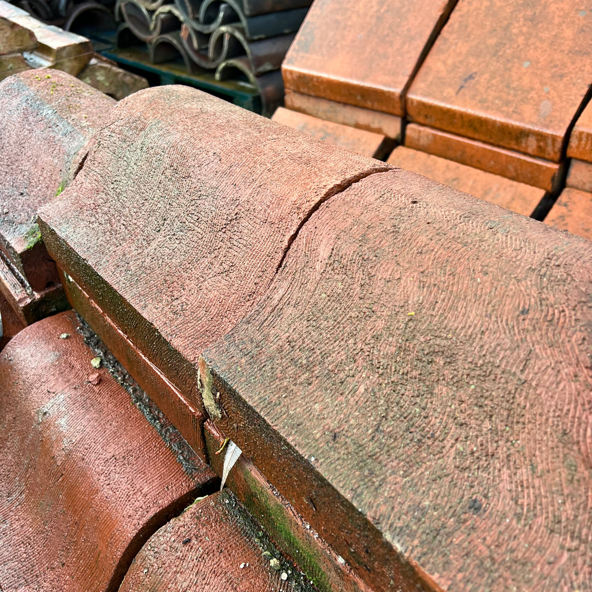 Reclaimed Red Terracotta Wall Coping - 12” x 6” - Job Lot Of 9 Linear Meters - Reclaimed Brick Company