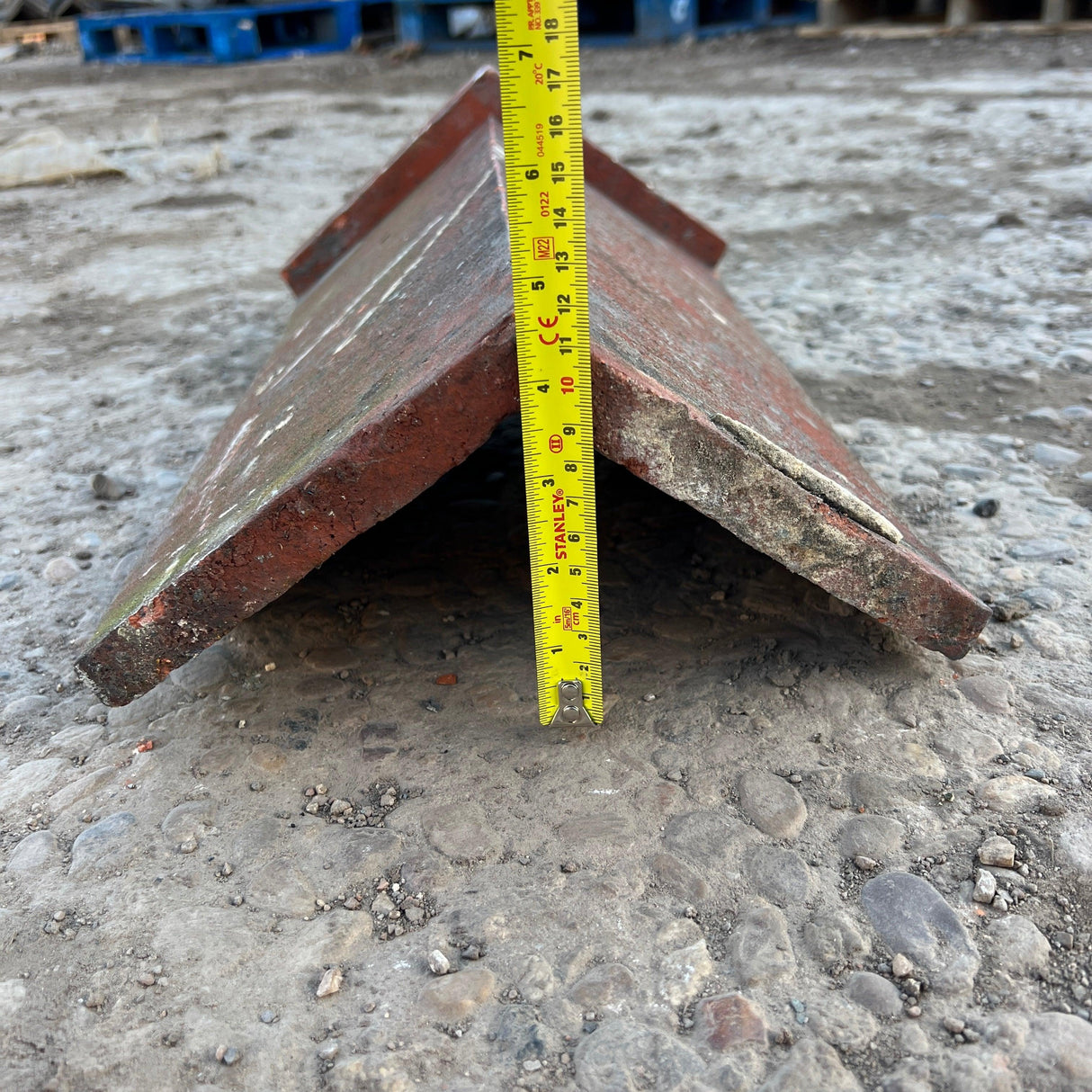 Reclaimed Red Triangle Clay Ridge Roof Tiles