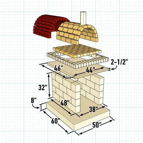 Reclaimed Refractory Furnace Fire Resistant Bricks - Ideal For BBQ , Pizza Oven and Fireplaces - Reclaimed Brick Company