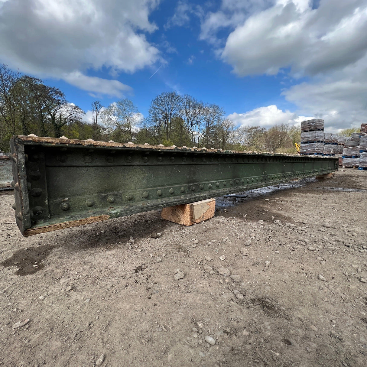 Reclaimed Riveted 1860’s Steel Beam - 6400cm - Reclaimed Brick Company