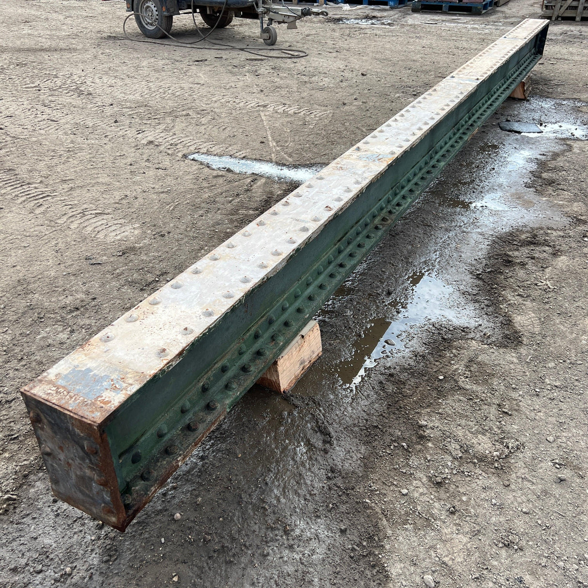 Reclaimed Riveted 1860’s Steel Beam - 6400cm - Reclaimed Brick Company